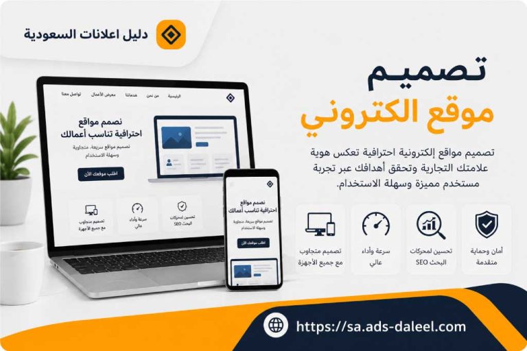 تصميم موقع الكتروني | دليل اعلانات السعودية